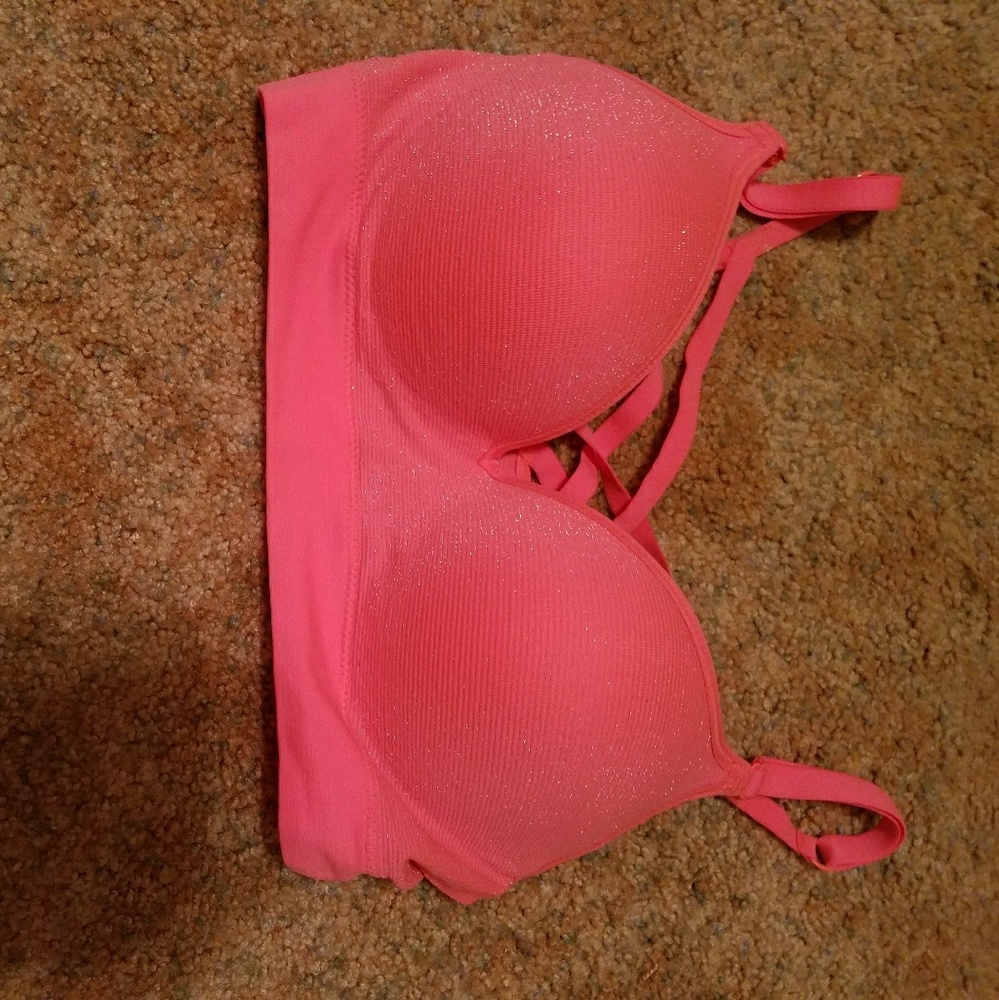 34C Bright Push up strappy sports bra